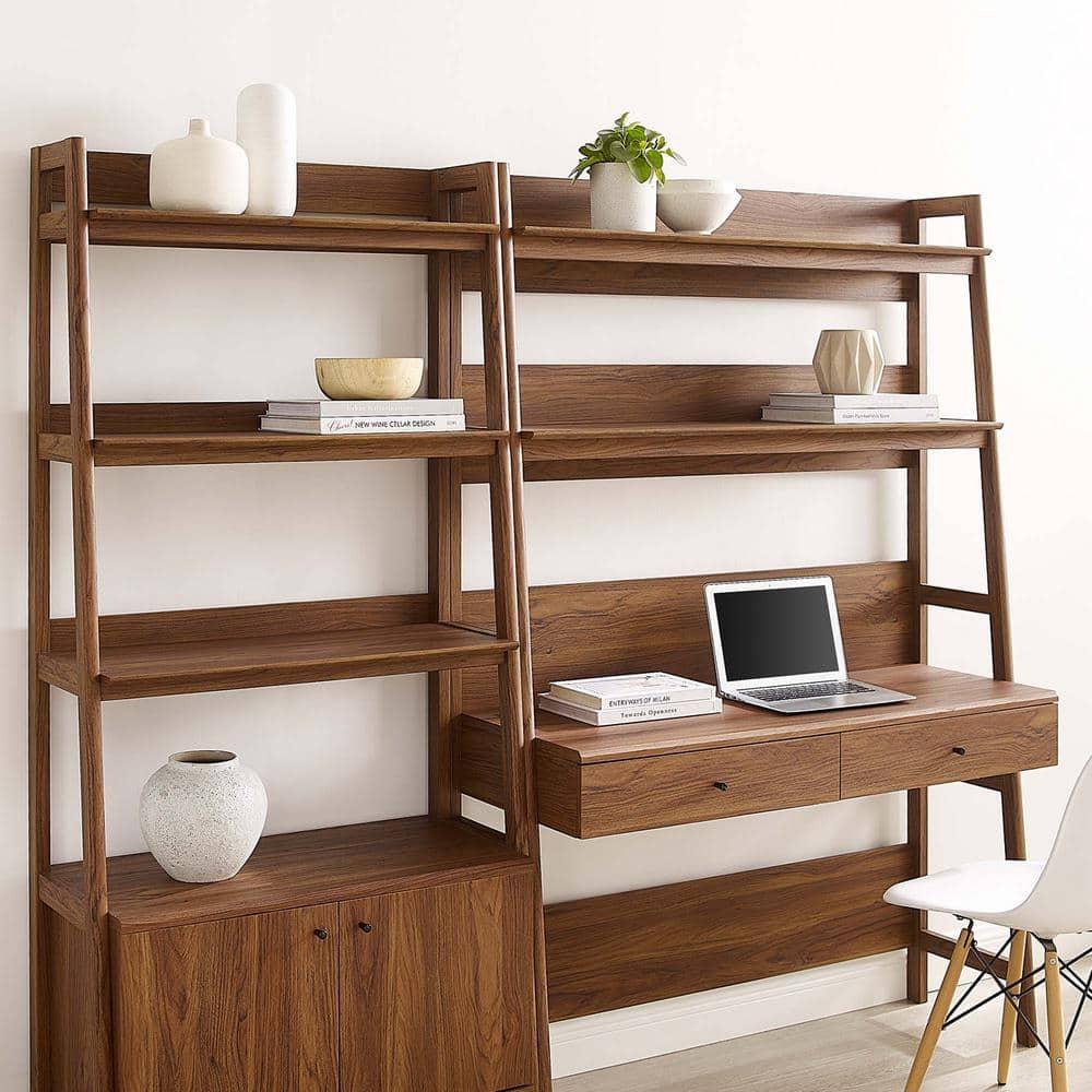 Modway Modway Bixby 2-Piece Wood Office Desk and Bookshelf