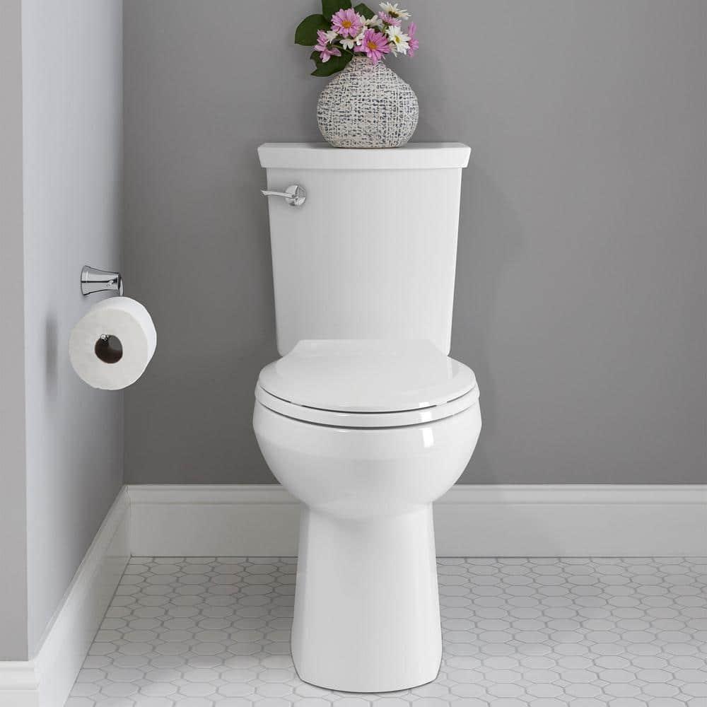 American Standard H2Option 1.1 Gallons GPF Elongated Comfort Height Floor Mounted Two-Piece Toilet (Seat Not Included)
