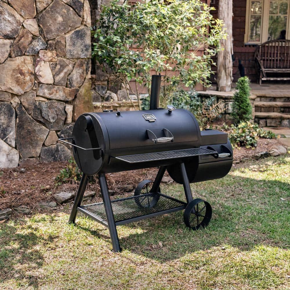 Oklahoma Joe's Oklahoma Joe's 1060 sq. in. Longhorn Reverse Flow Offset Smoker, Black