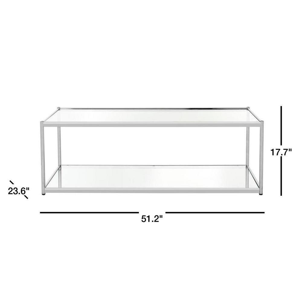 Zola Coffee Table - Chrome - Safavieh