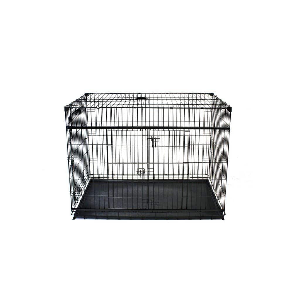 Lucky Dog Sliding Door Crates Pet Crate with Sliding Double Door