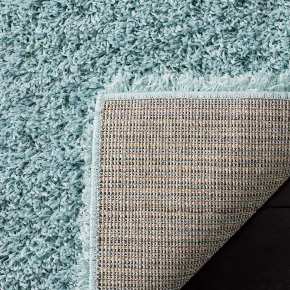 Laguna Shag SGL303 Power Loomed Indoor Area Rug - Light Blue - 6'7"x6'7" - Safavieh.