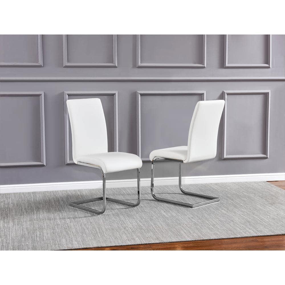 Best Master Furniture's Mirage Faux-Leather Dining Chairs (Set of 2)
