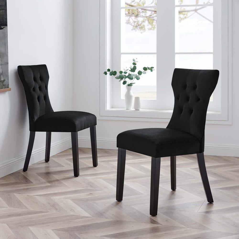 Modway Silhouette Performance Velvet Dining Chairs by Modway (Set of 2)