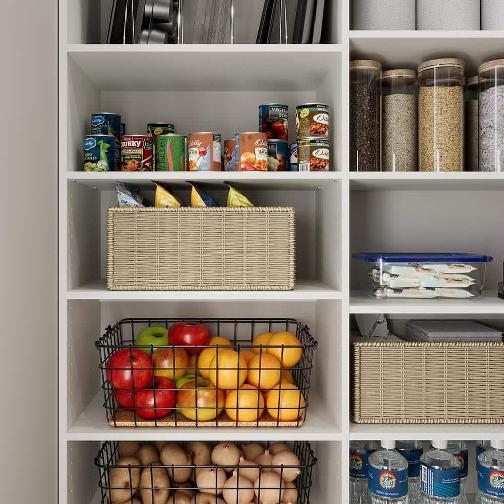 55 in. W White Wood Pantry Corner System