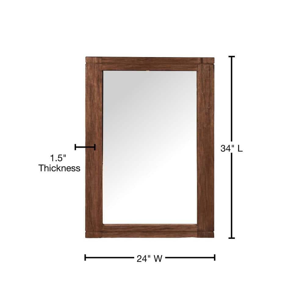 Kai / Kayden Wood Rectangle Wall Mirror