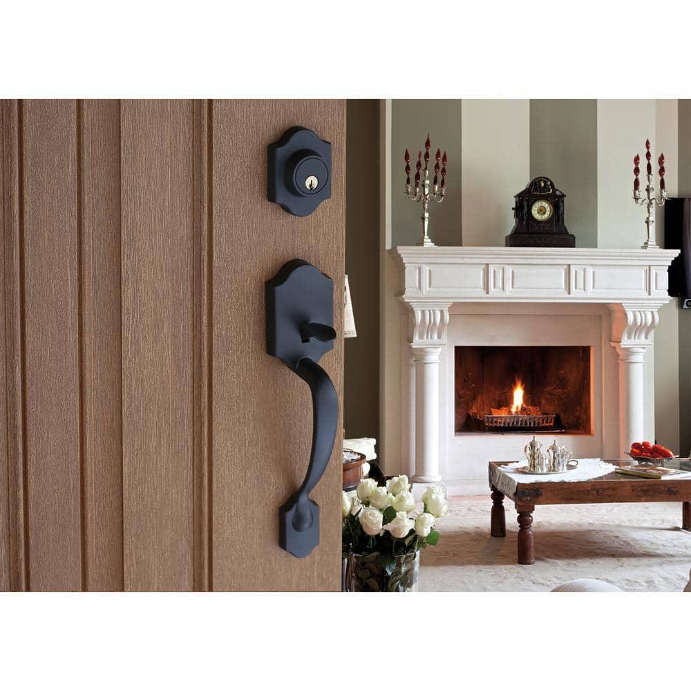 Copper Creek Copper Creek Handleset with Single Cylinder Deadbolt and Copper Creek Door Lever and Colonial Rosette