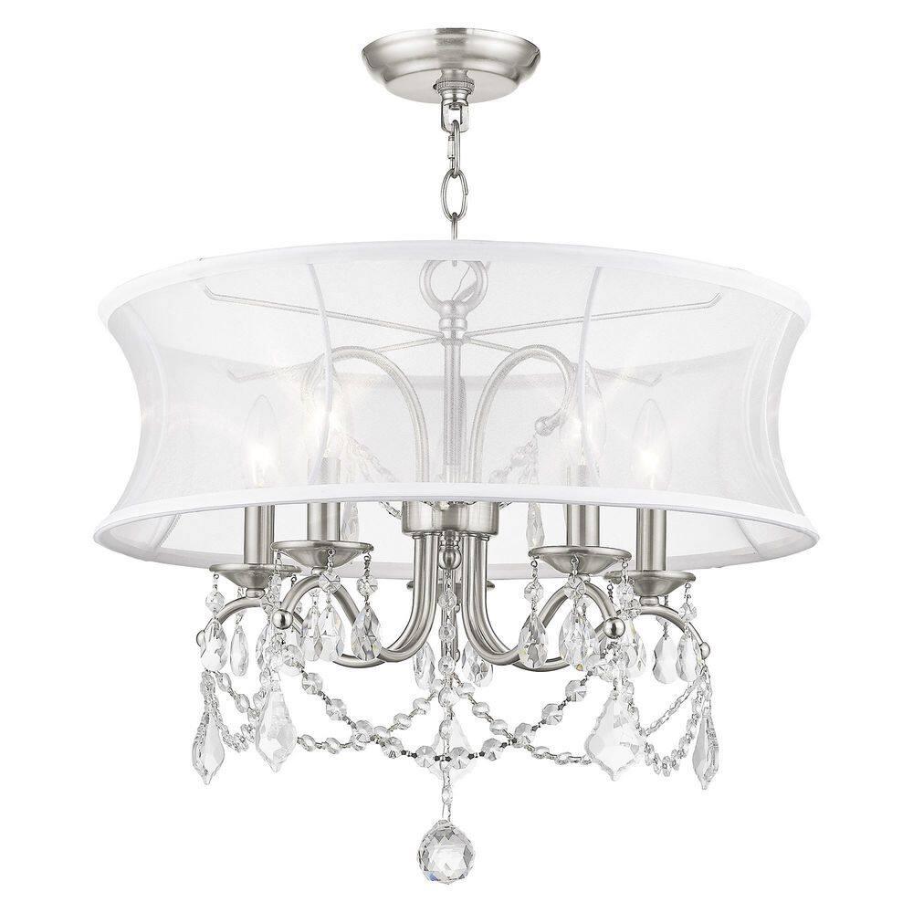 Livex Lighting Newcastle 5 - Light Chandelier in  Brushed Nickel