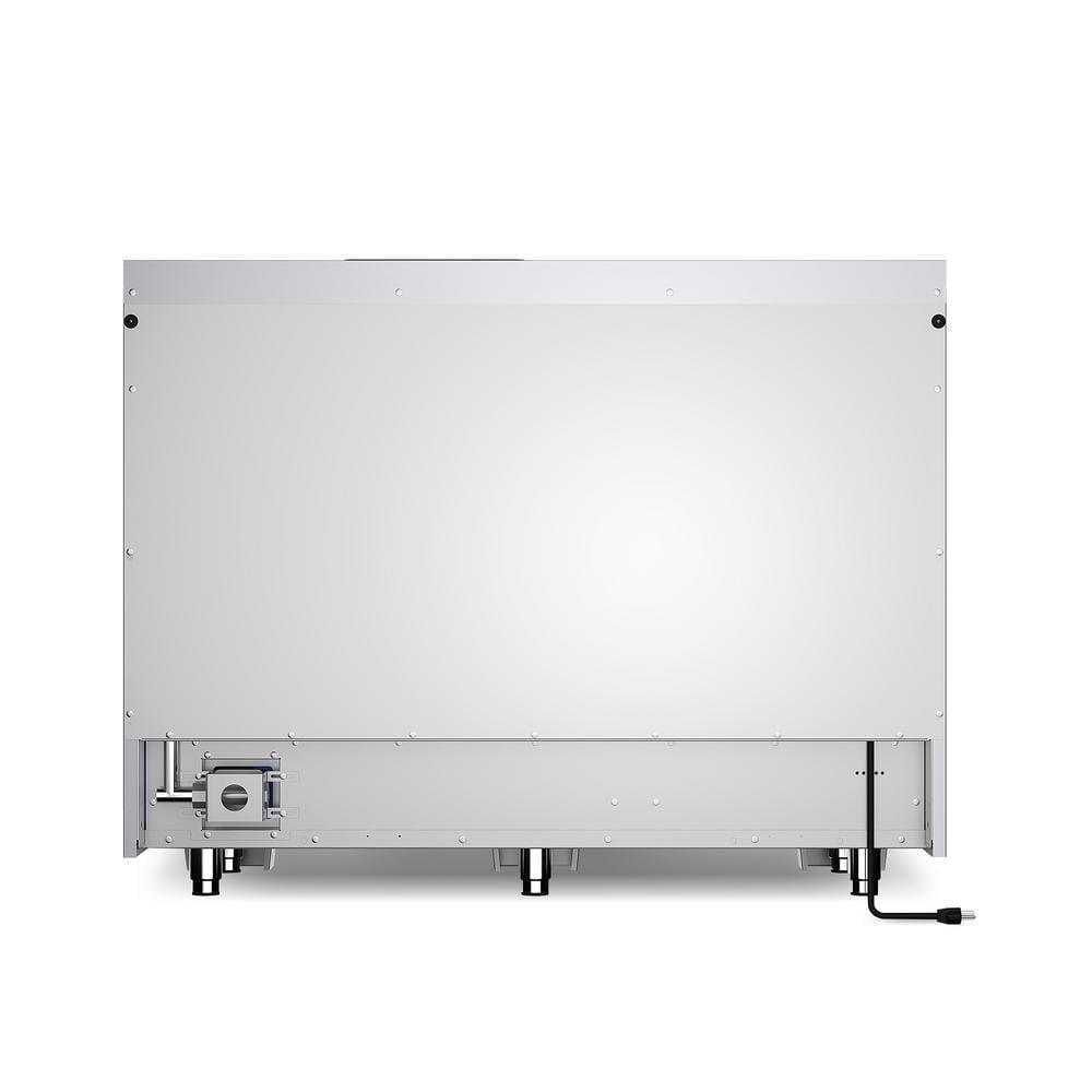 Cosmo COS-DFRP488K Cosmo 48 In. Lumin Collection 5.5 Cu. Ft. Double Oven Dual Fuel Range With 8 Burners, Cast Iron Grates In Stainless Steel