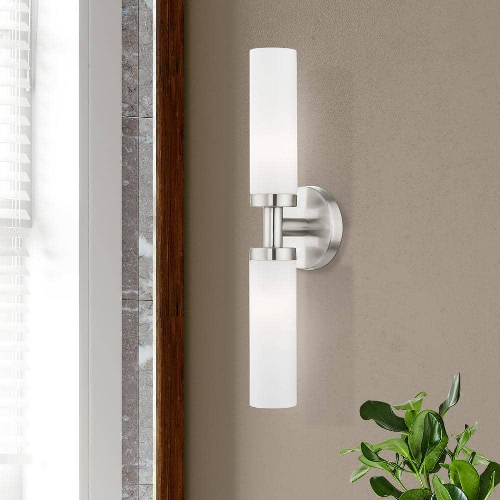 Livex Lighting Aero 2 - Light Vanity in  Brushed Nickel