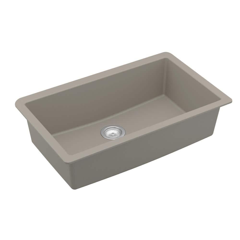 Karran Quartz 32-1/4'' X 19-1/4'' Large Single Bowl Undermount Kitchen Sink