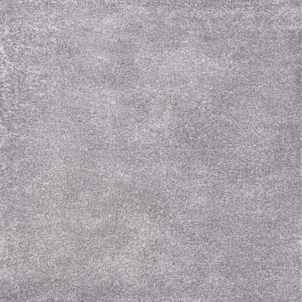 5'x5' Haze Solid Low-Pile, Gray - JONATHAN Y