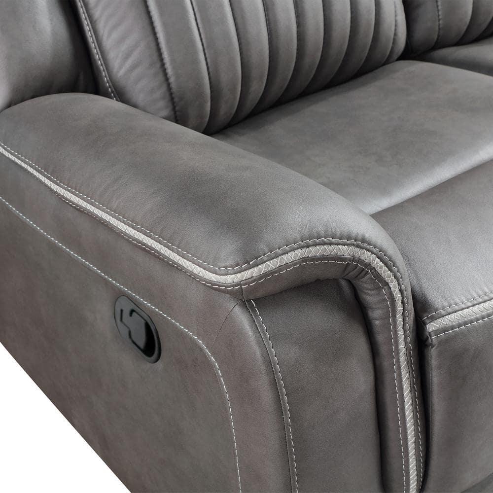 New Classic Furniture Enzo  Sofa W/Dual Recliner- Gray