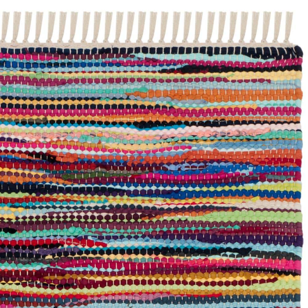 Rag Rug RAR128 Hand Woven Indoor Accent Rug - Multi - 2'x3' - Safavieh.