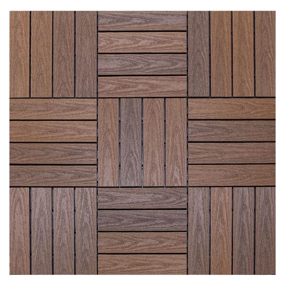 UltraShield Naturale Composite 12" x 12" Interlocking Deck Tile