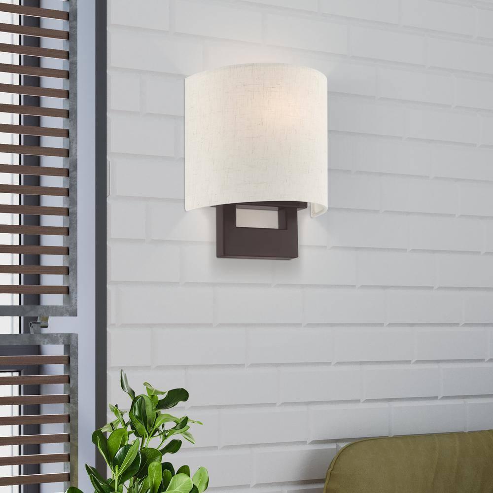 Livex Lighting Hayworth 1 - Light Wall Light in  Bronze