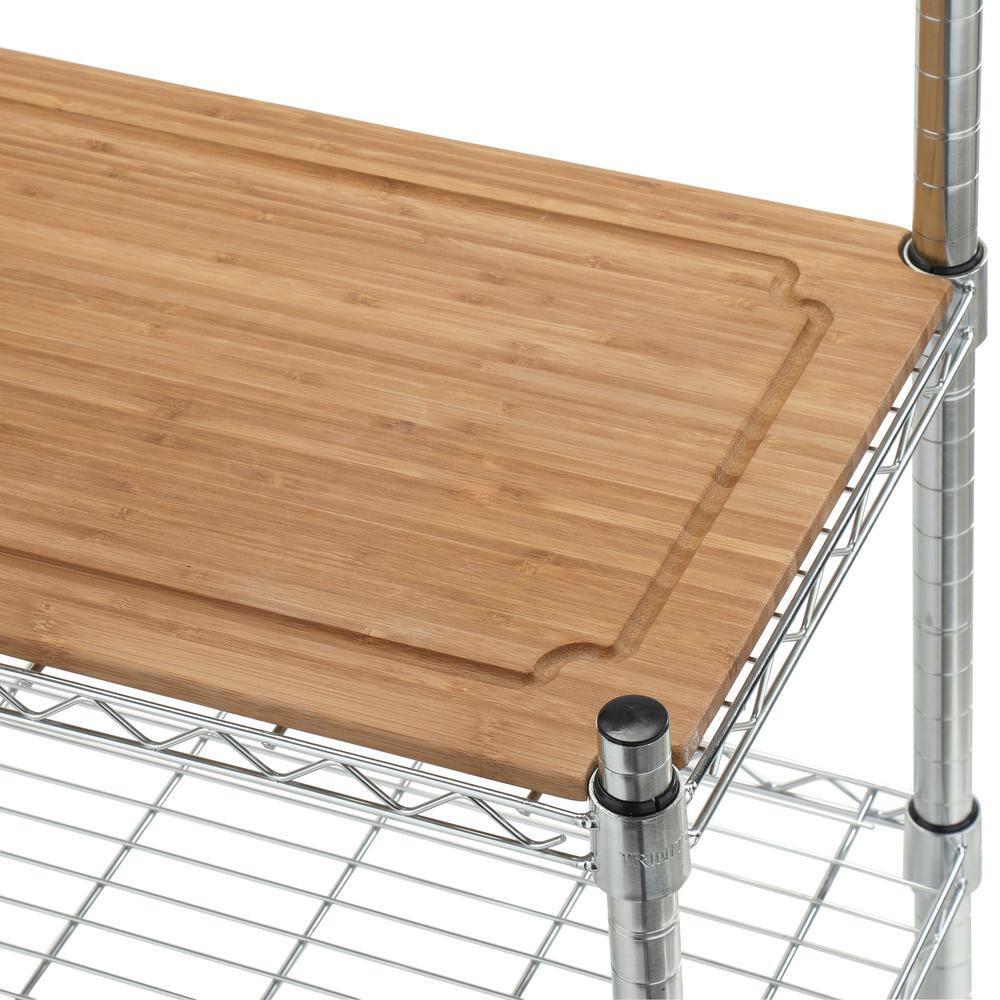 TRINITY EcoStorage® 36x14x60 Commercial Baker's Rack - Chrome