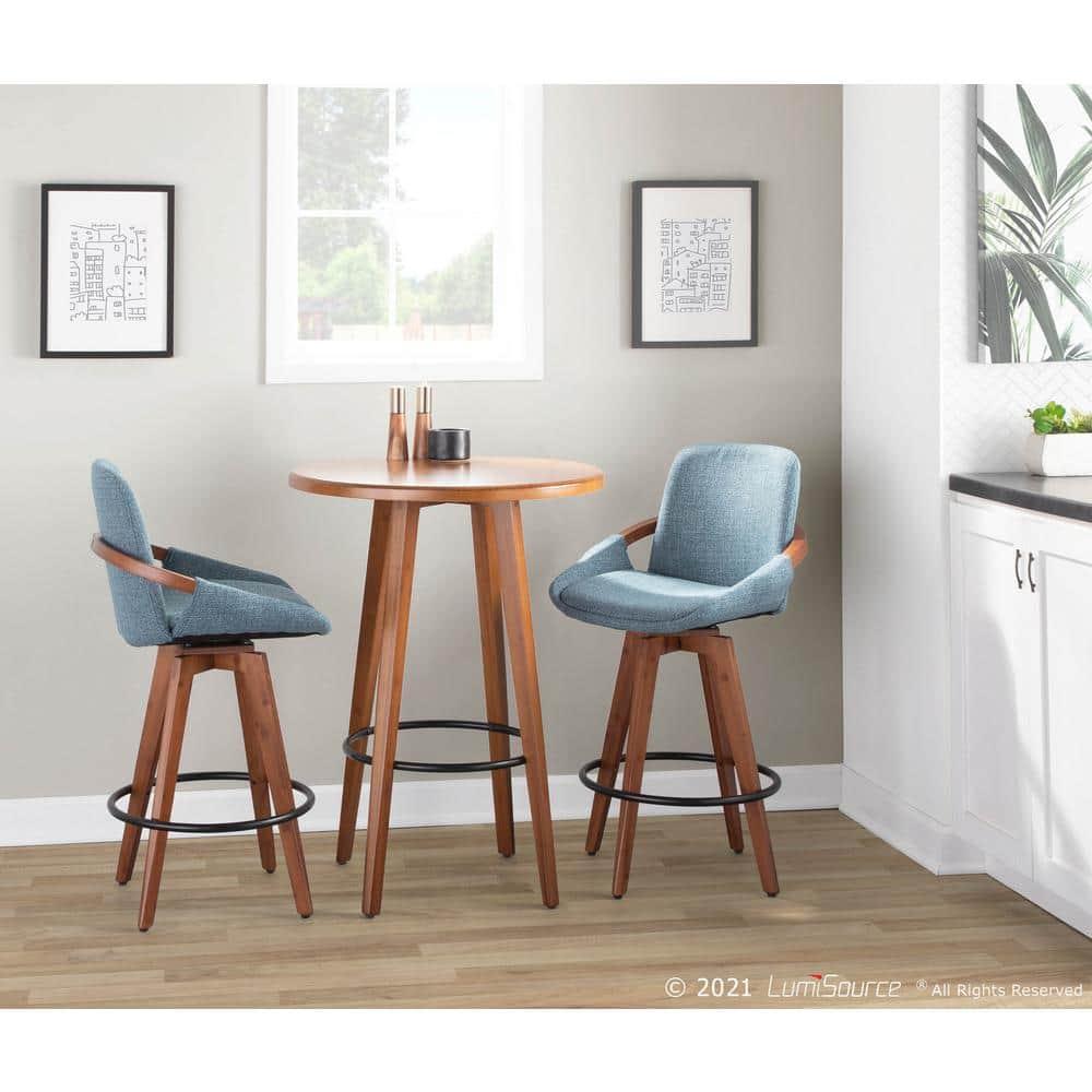 George Oliver Whitacre 29" Fabric Swivel Stool