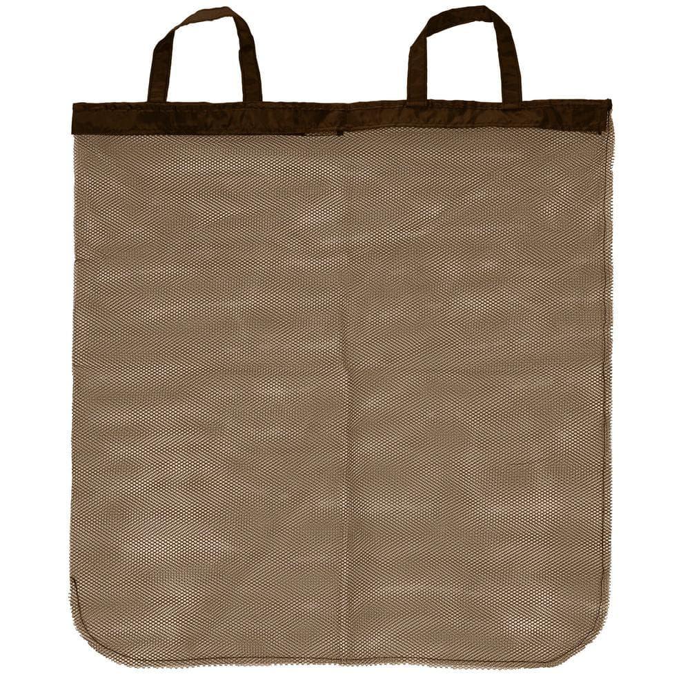 Household Essentials Collapsible Laundry Hamper Gray/Brown: Slim Clothes Hamper with Lid, Removable Liner, Magnetic Closure