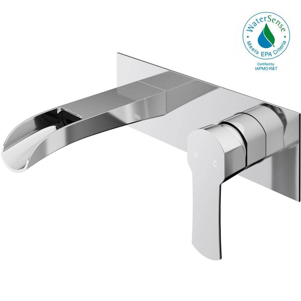 Cornelius 3" H Single Handle WaterSense Wall Mount Bathroom Faucet