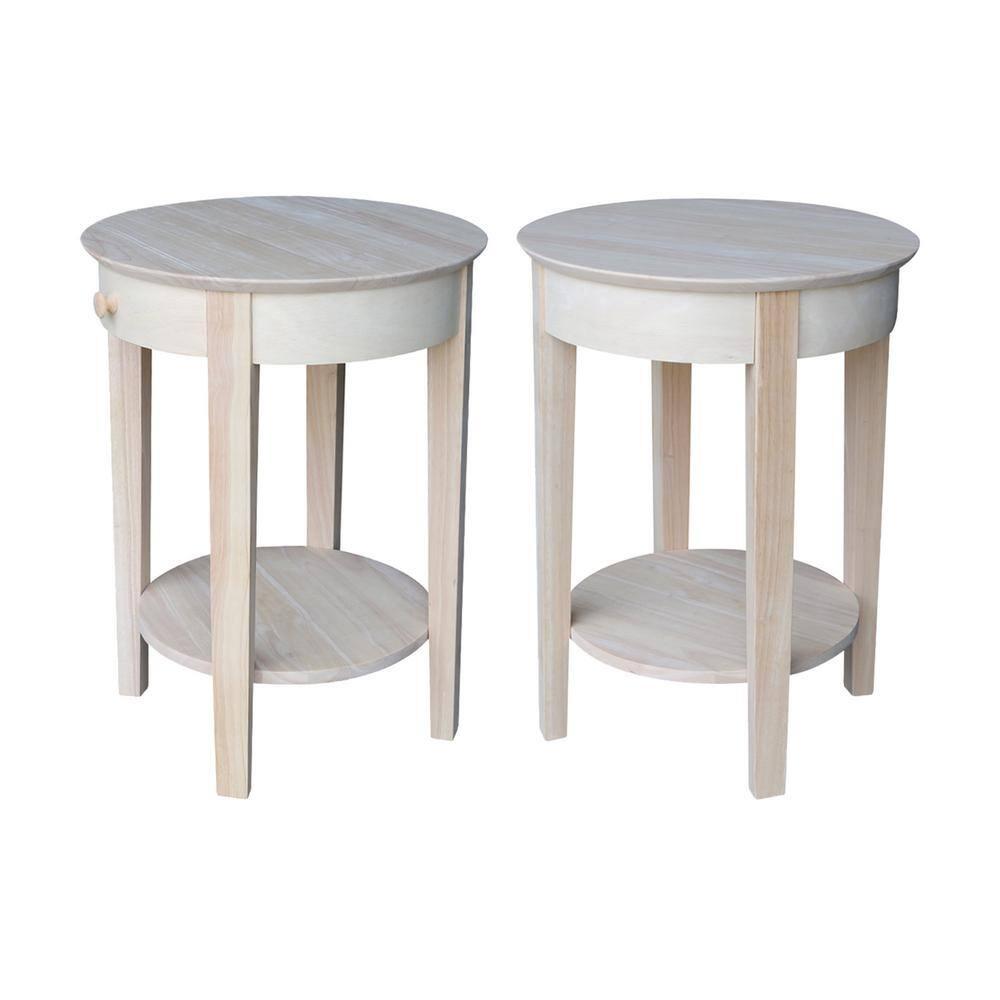 International Concepts Phillips Accent Table Includes Drawer