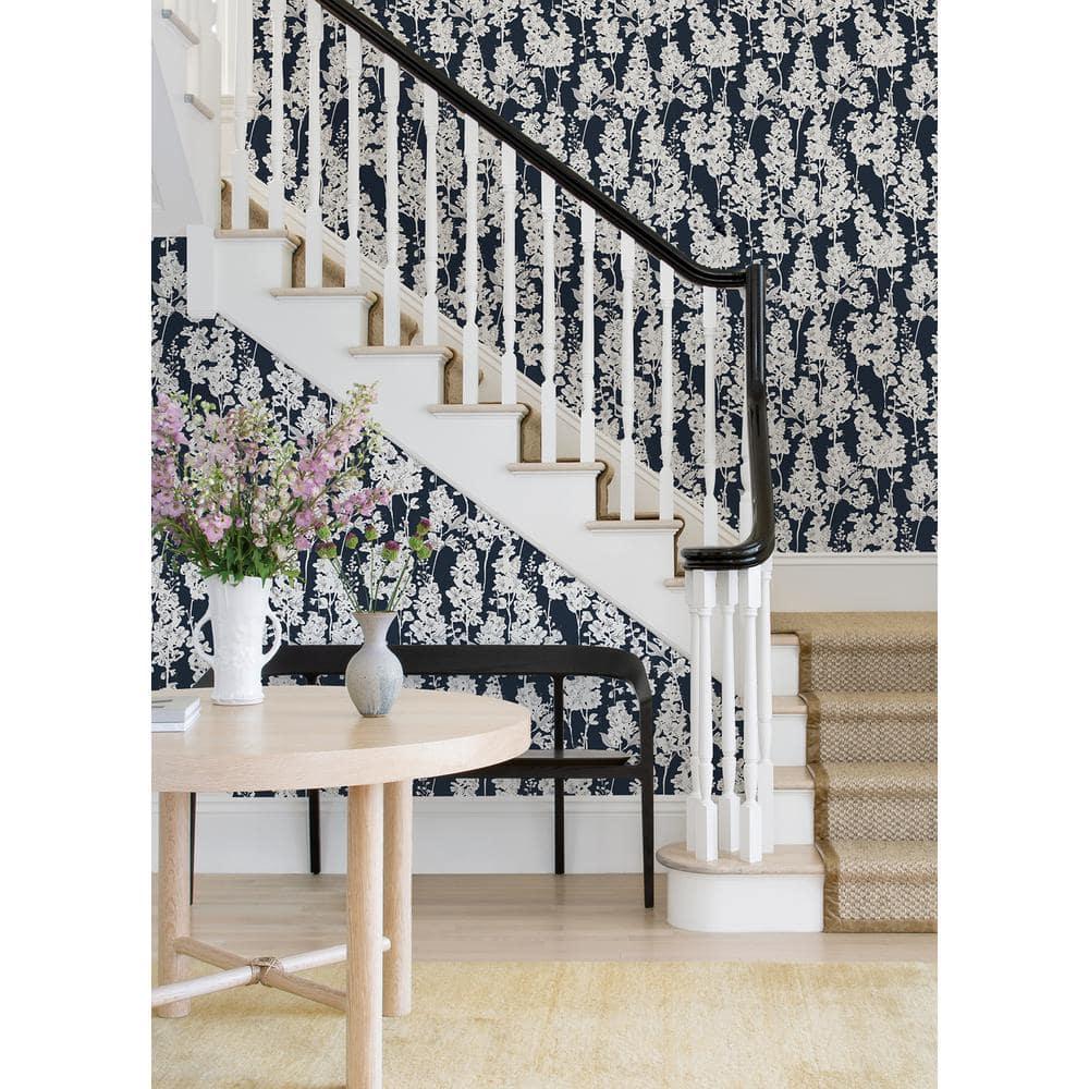 Larkspur 18' L x 20.5" W Peel and Stick Wallpaper Roll