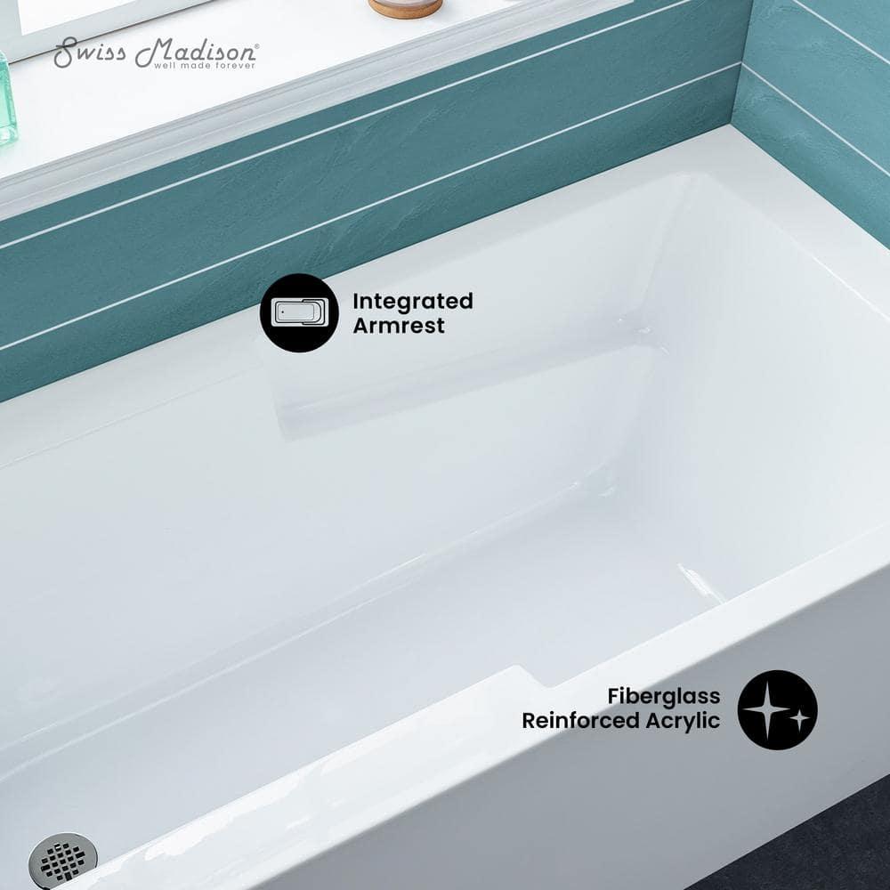 Voltaire 54" x 30" Alcove Bathtub with Apron