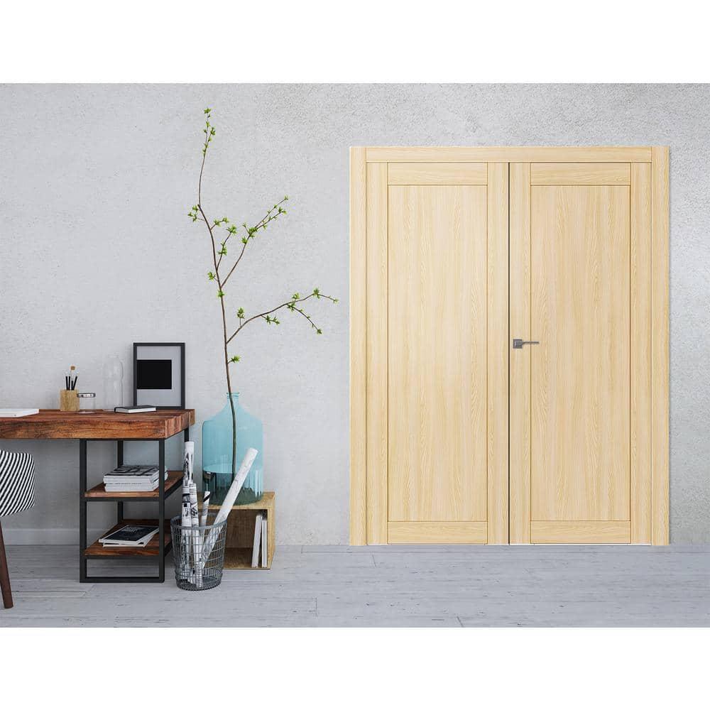 Belldinni 1 Panel Shaker Manufactured Wood Paneled Double Swing Interior Door