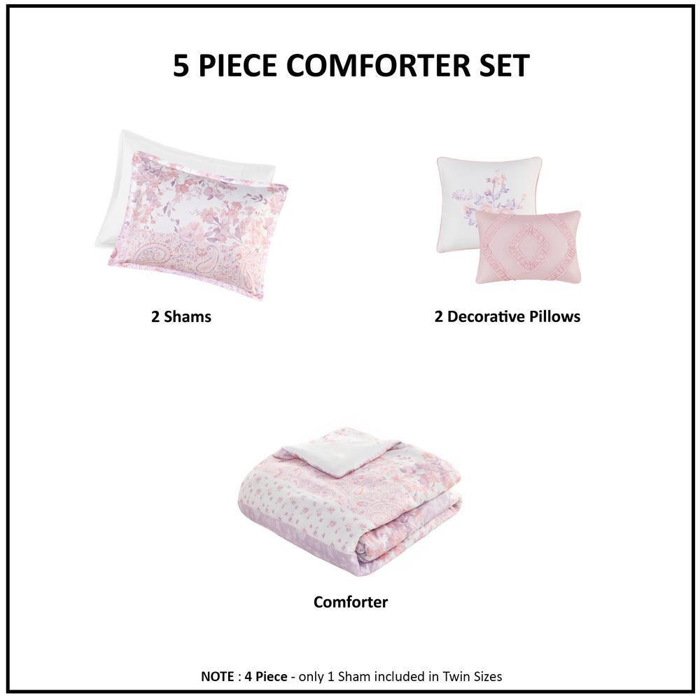 Intelligent Design Floral Paisley Comforter Set