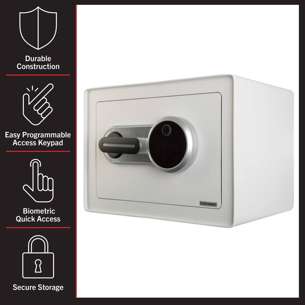 Stalwart Stalwart Biometric Safe - Lock Box with Fingerprint Scanner and Digital Key for Quick Access - Money Safe for Cash and Jewelry - Home Safes