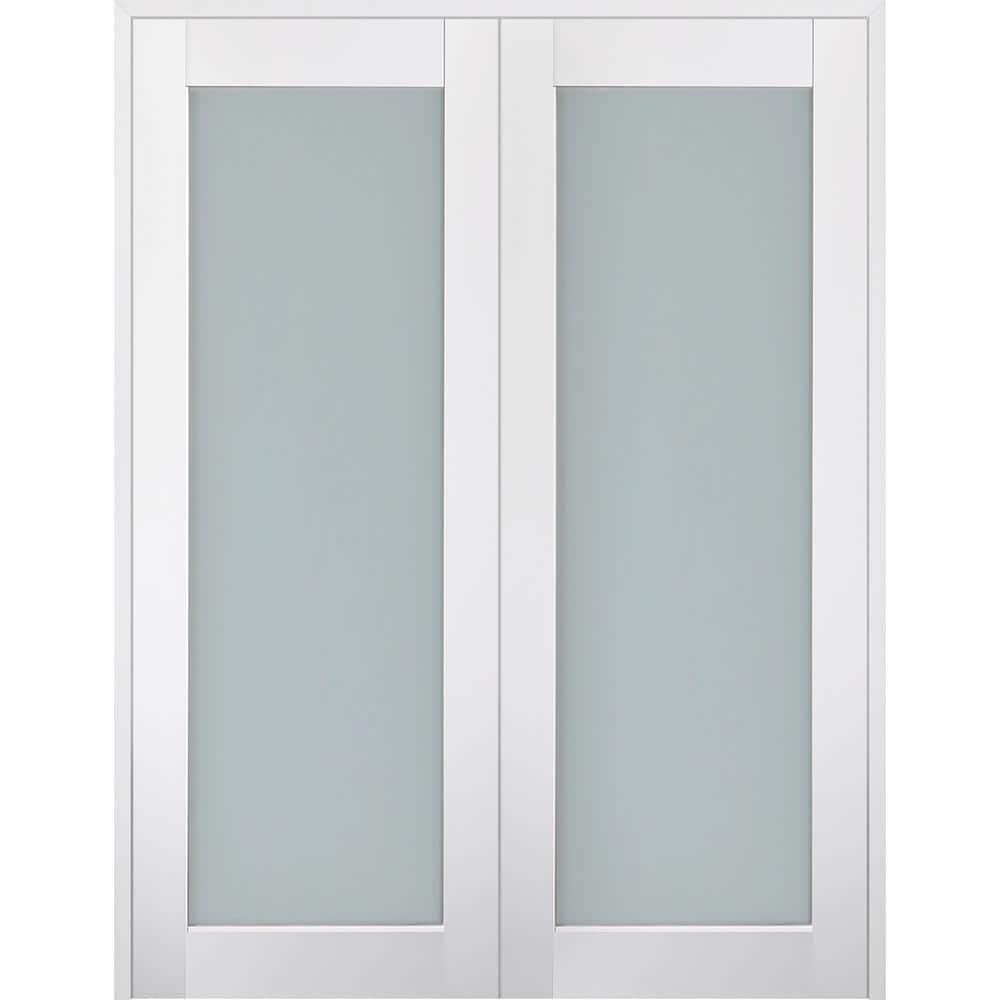 Smart Pro 207 Solid Manufactured Wood and Glass Paneled French Door