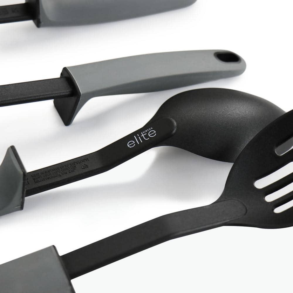 Gibson Elite Soho Lounge 15 Piece Non Stick Cookware Combo Set in Black