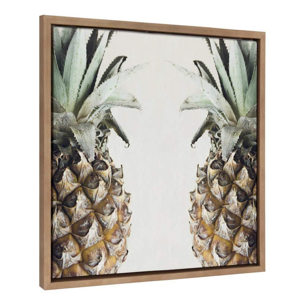 Kate & Laurel All Things Decor 22"x22" Pineapples Framed Canvas by Emiko and Mark Franzen of F2Images Gold