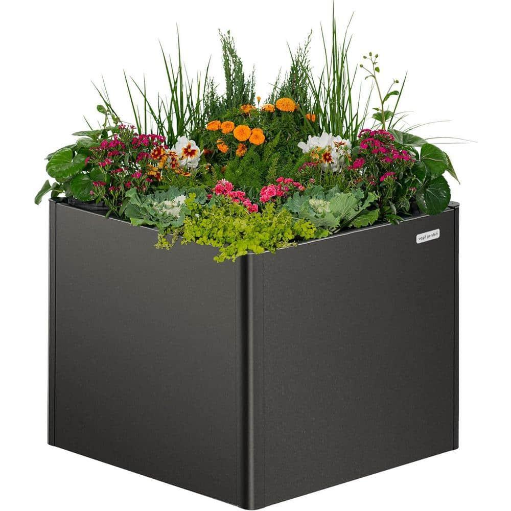 Vego Garden Modern 32" Tall Metal Outdoor Long Planter Box