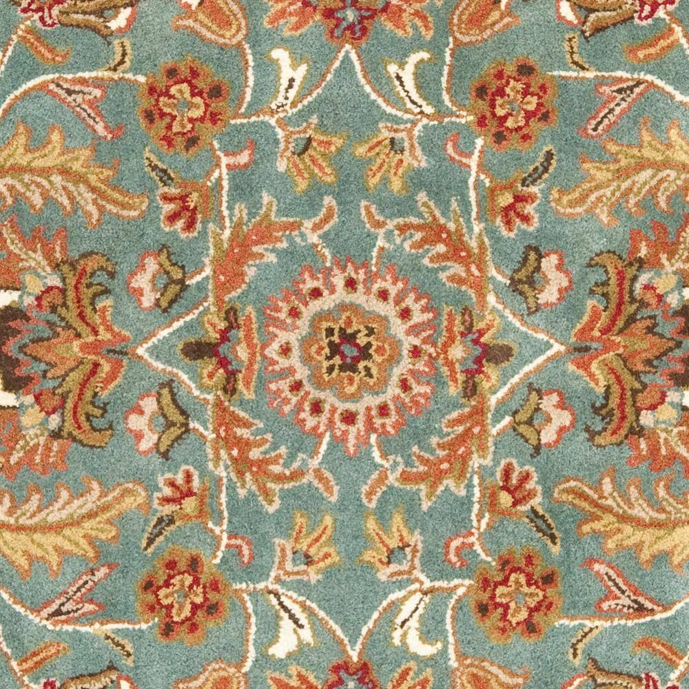 Heritage HG812 Hand Tufted Area Rug - Blue/Brown - 6'x6' - Safavieh.