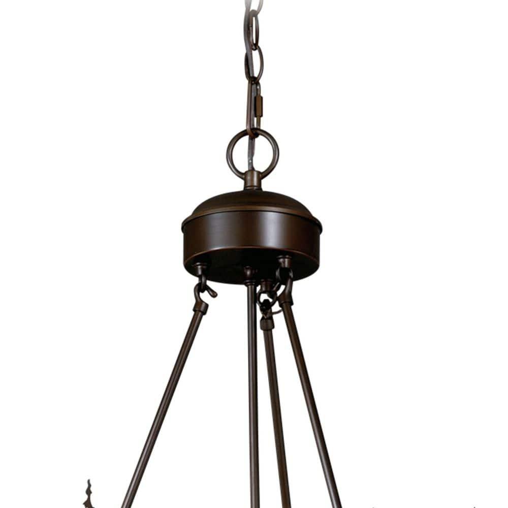 Vaxcel Bryce 9 - Light Chandelier in  Burnished Bronze