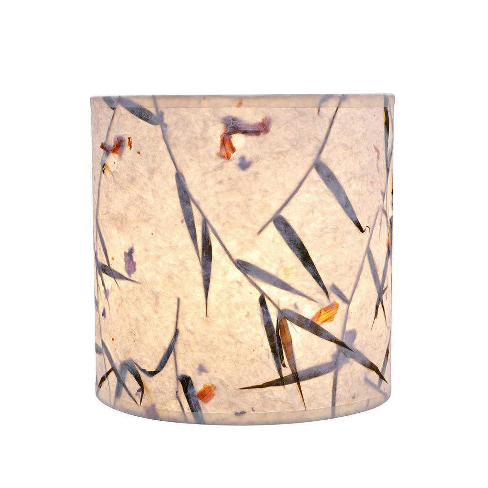 Aspen Creative 31223 Transitional Drum (Cylinder) Shaped Spider Construction Lamp Shade in Off White, 8" wide (8" x 8" x 8")