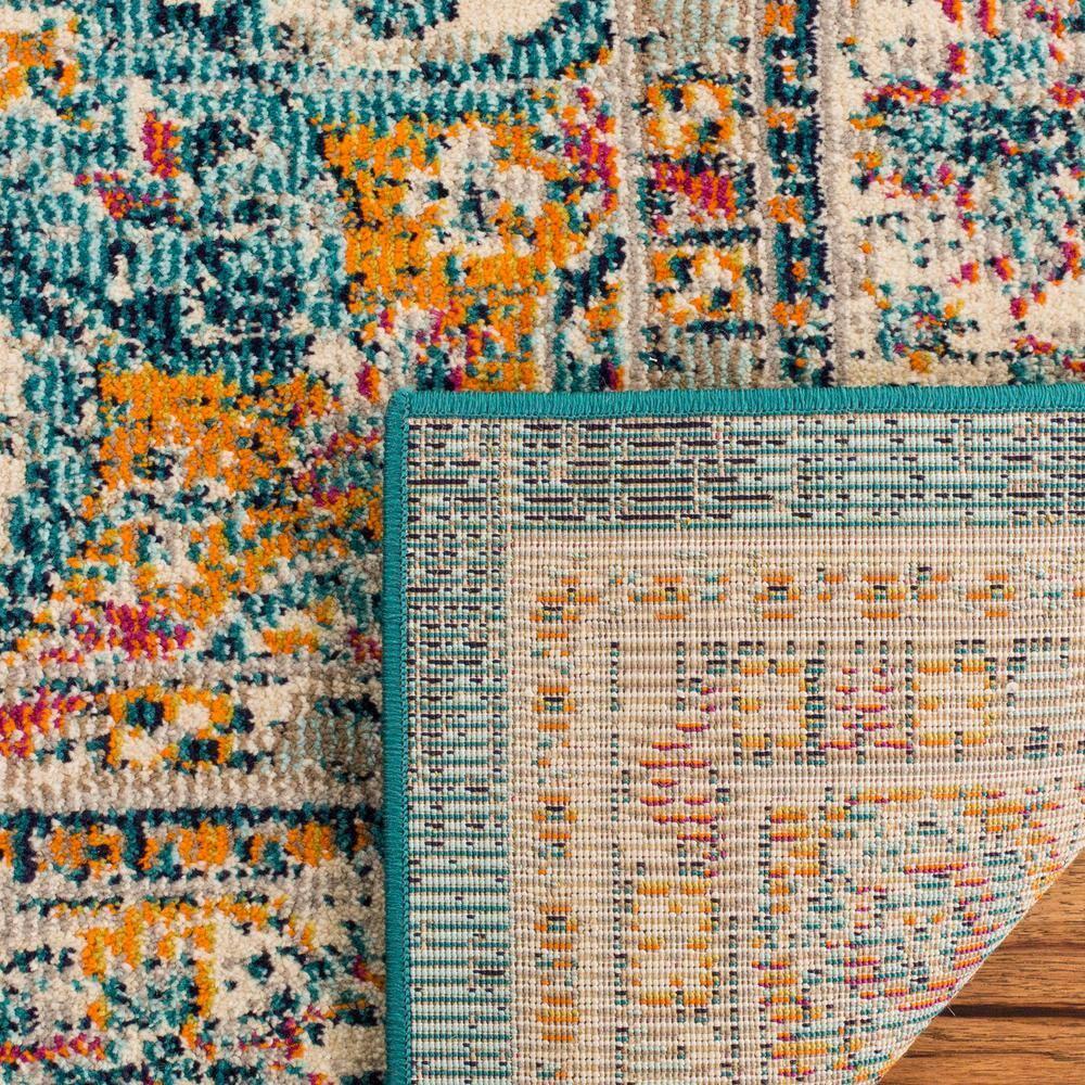 Phoenix PHX154 Power Loomed Indoor Area Rug - 8'x10' - Ivory/Blue - Safavieh