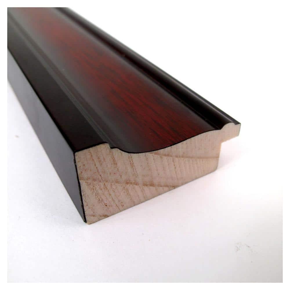 Amanti Art Rubino Cherry Scoop Wood Picture Frame Opening Size 11x14 in. (Matted To 8x10 in.)
