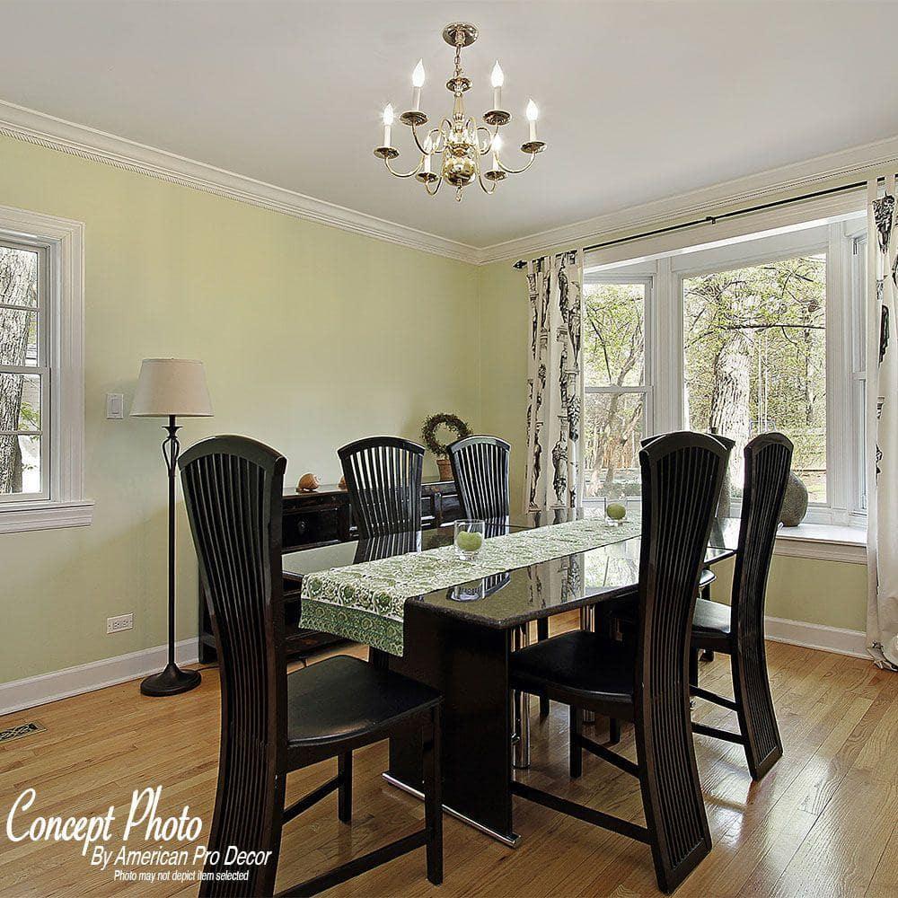 WM 163E 5-5/8 in x 1/2 in x 6 in Long Plain Recycled Polystyrene Base Moulding Sample