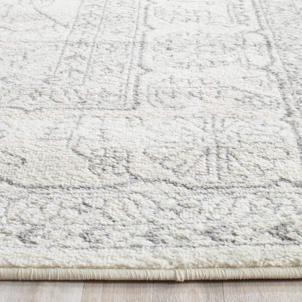 Adirondack ADR108 Power Loomed Area Rug - Ivory/Silver - 4'x6' - Safavieh.