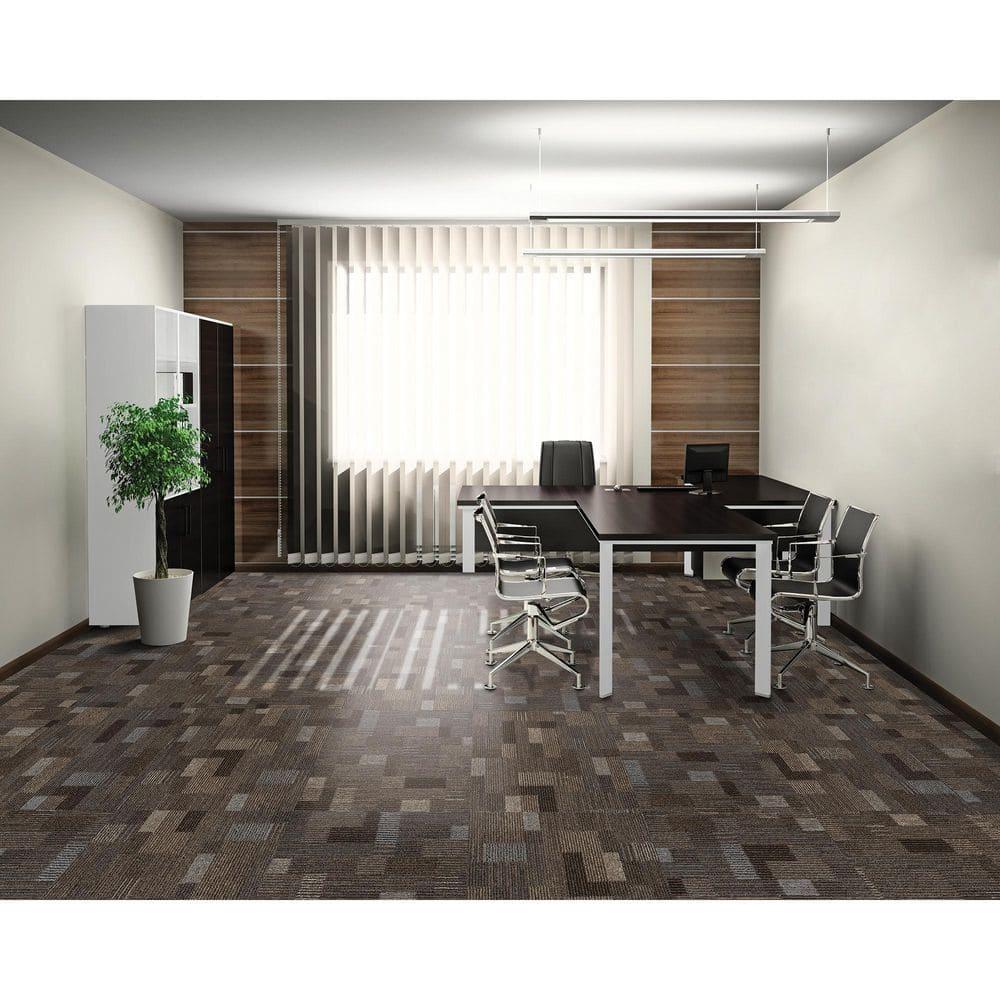 Mohawk Basics 24" x 24" Carpet Tile Sample with EnviroStrand™ PET Fiber in Coffee (1 piece)