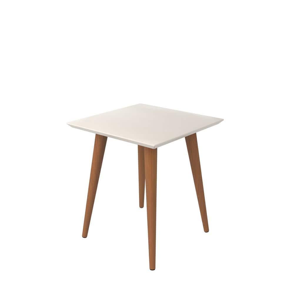 19.68" Utopia High Square End Table: Splayed Legs, Compact Size - Manhattan Comfort