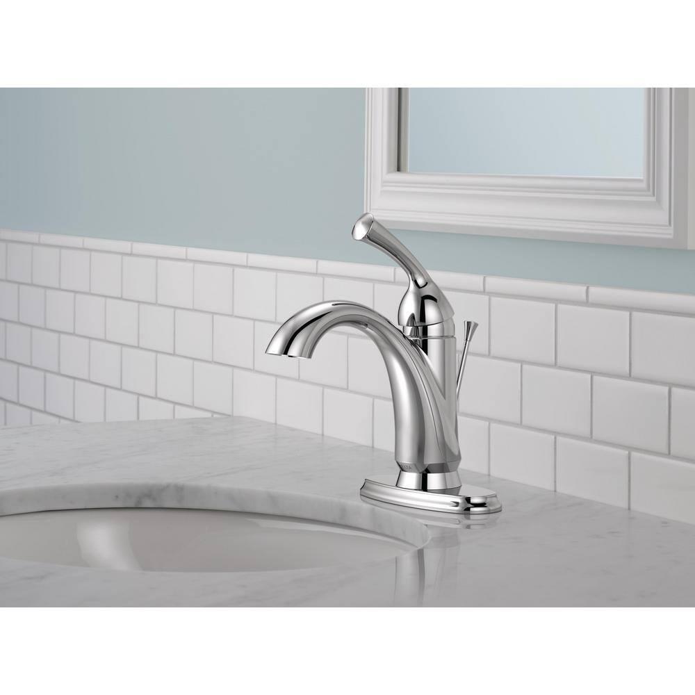 Haywood Single Hole Bathroom Faucet with Drain Assembly, Single Handle Bathroom Sink Faucet