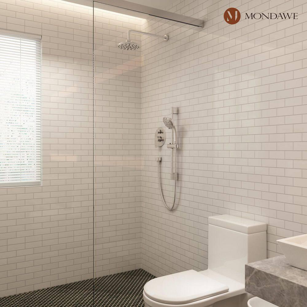 Calliope Wall Mounted 2-Function Retro Pressure-Balanced Shower System with 3 Setting Handheld