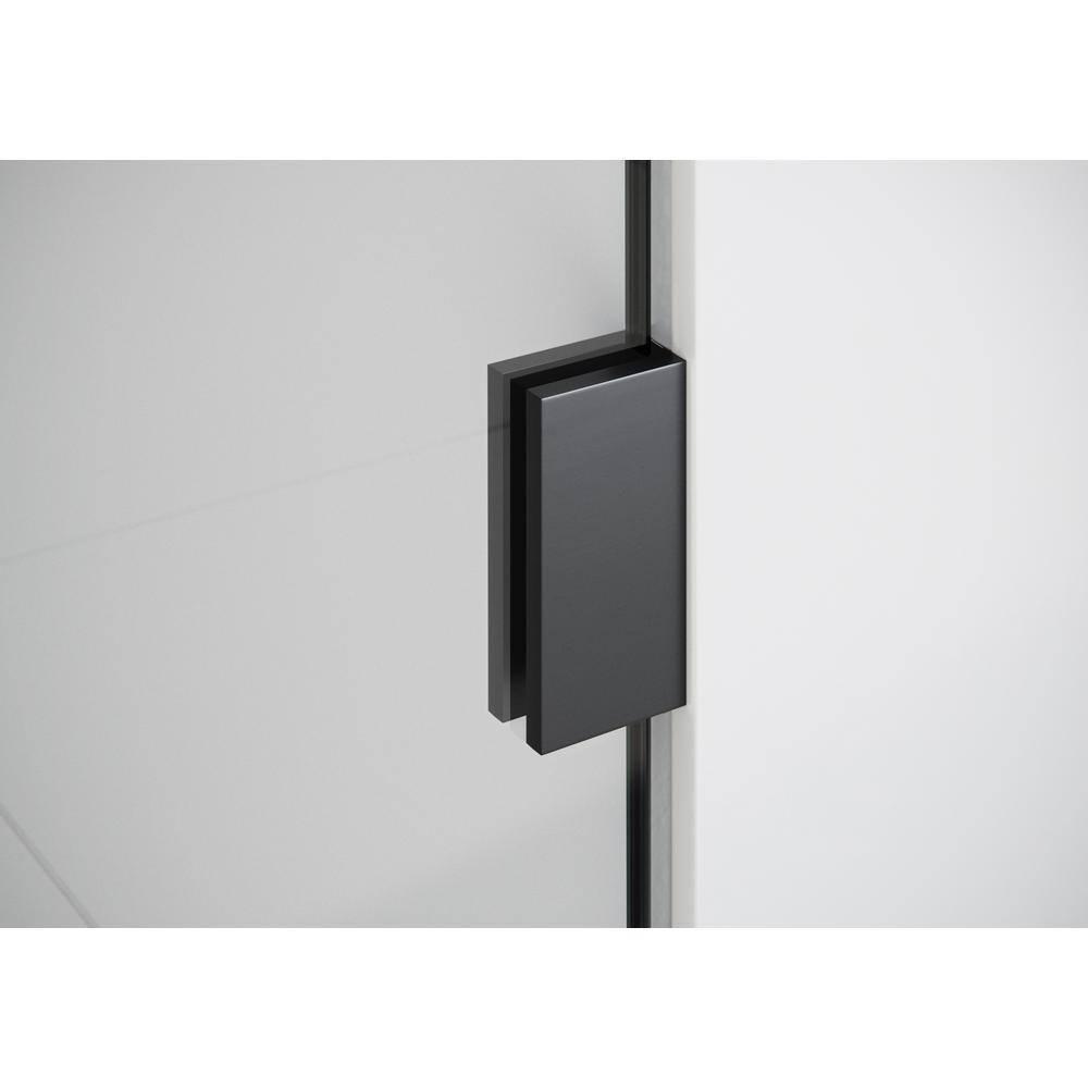 Solaris 30 in. x 58.25 in. Frameless Clear Fixed Radius Single Fixed Bath Panel