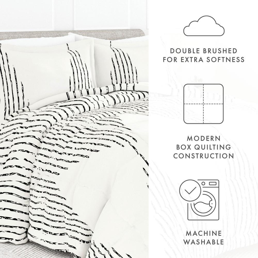 IEnjoy Home 7-Piece Bedding Bundle - Pattern Comforter and Sheet Set