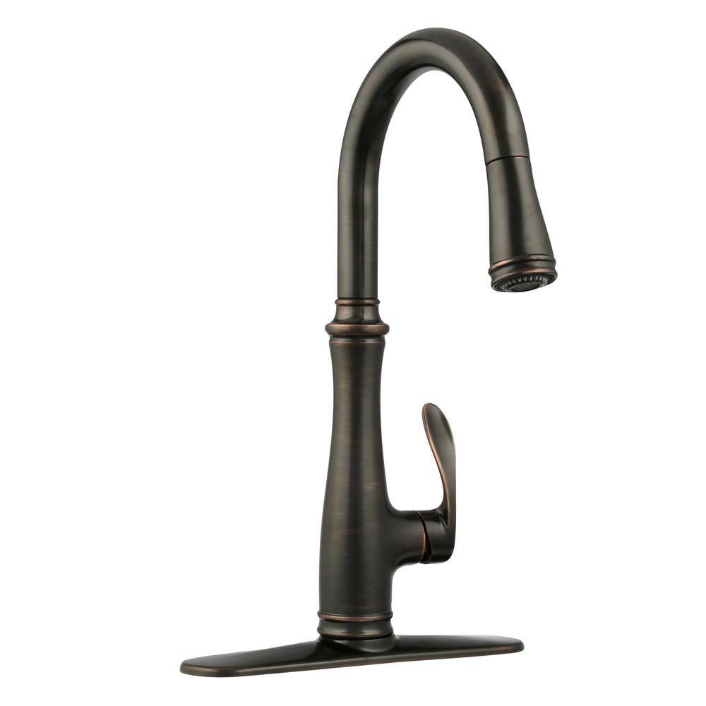 Bellera™ Pull Down Single Handle Kitchen Faucet with Handle and Supply Lines