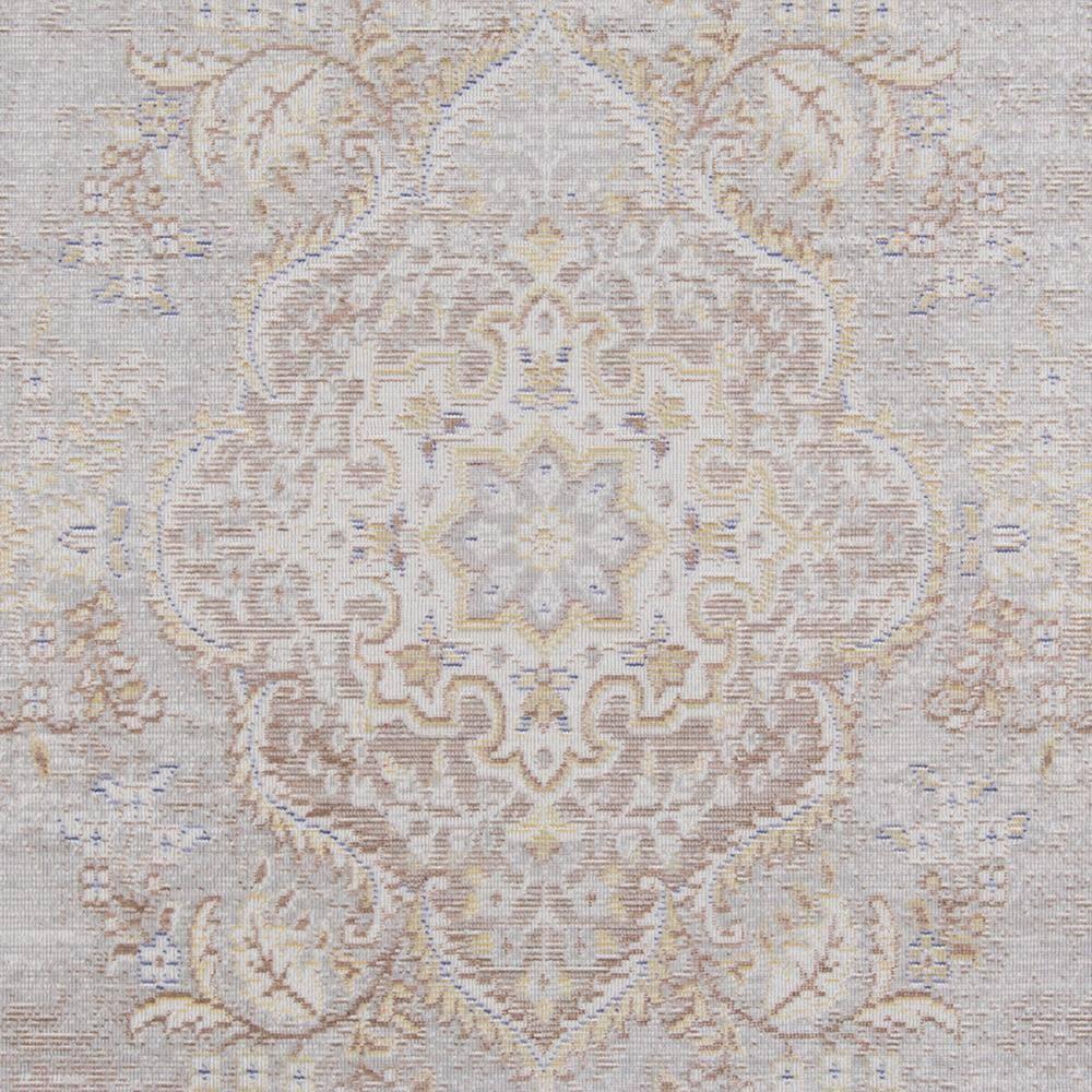 4'x6' Medallion Loomed Area Rug Gray - Momeni