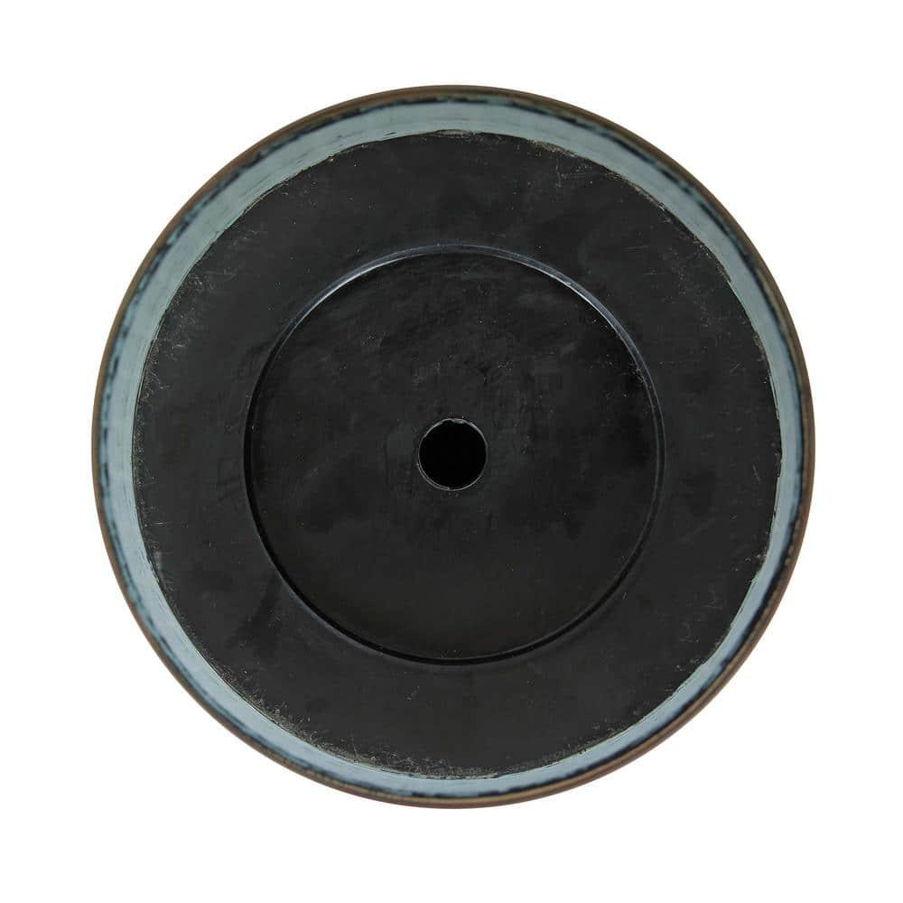 Alpine Corporation Large Woven Style Indoor Outdoor Planter with Drainage Hole Gray/Tan 12"x12"x12"